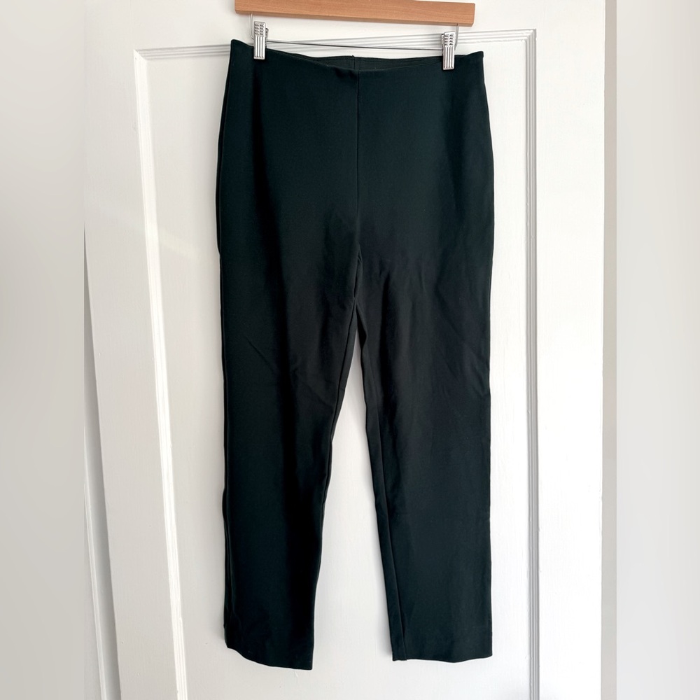 Anne Klein ponte green pants / medium / straight leg